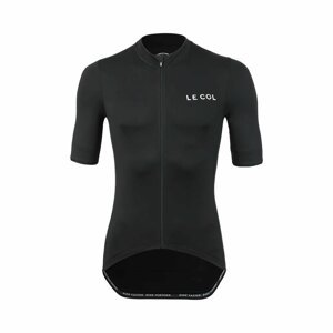 LE COL Cyklistický dres s krátkym rukávom - HORS CATEGORIE II - čierna 2XL