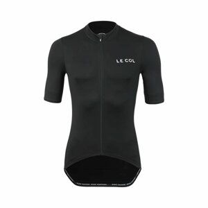 LE COL Cyklistický dres s krátkym rukávom - HORS CATEGORIE II - čierna XL