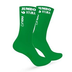 AGU Cyklistické ponožky klasické - JUMBO-VISMA 2022 - zelená L-XL