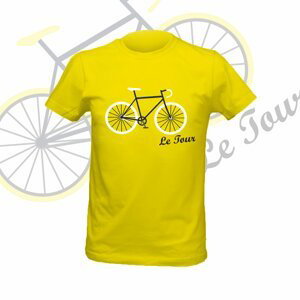 NU. BY HOLOKOLO Cyklistické tričko s krátkym rukávom - LE TOUR LEMON - žltá 2XL