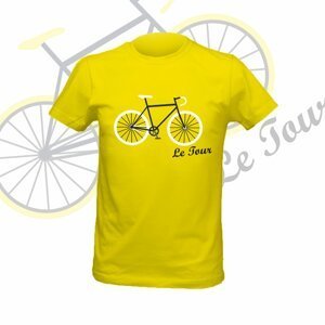 NU. BY HOLOKOLO Cyklistické tričko s krátkym rukávom - LE TOUR LEMON - žltá L