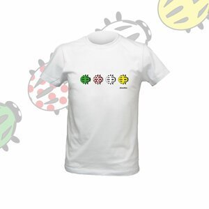 NU. BY HOLOKOLO Cyklistické tričko s krátkym rukávom - LADYBUGS KIDS - biela 11-12Y