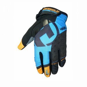 HAVEN Cyklistické rukavice dlhoprsté - SINGLETRAIL LONG - modrá/čierna L