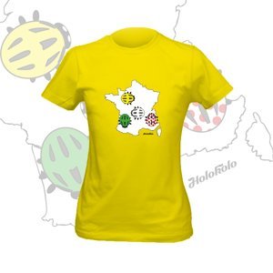NU. BY HOLOKOLO Cyklistické tričko s krátkym rukávom - VICTORIOUS LADY - žltá