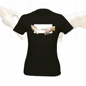 NU. BY HOLOKOLO Cyklistické tričko s krátkym rukávom - POWERFUL LADY - čierna XL