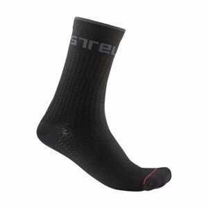CASTELLI Cyklistické ponožky klasické - DISTANZA 20 WINTER - čierna 2XL