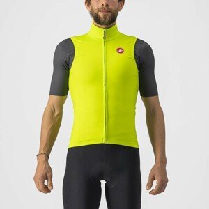 CASTELLI Cyklistická vesta - PRO THERMAL MID - žltá