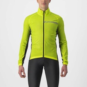 CASTELLI Cyklistická vetruodolná bunda - SQUADRA STRECH - žltá L