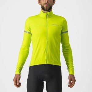 CASTELLI Cyklistický dres s dlhým rukávom zimný - FONDO 2 WINTER - žltá L