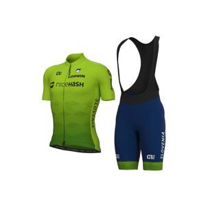 ALÉ Cyklistický krátky dres a krátke nohavice - SLOVENIA NATIONAL 22 - modrá/zelená