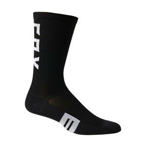 FOX Cyklistické ponožky klasické - FLEXAIR MERINO  - čierna