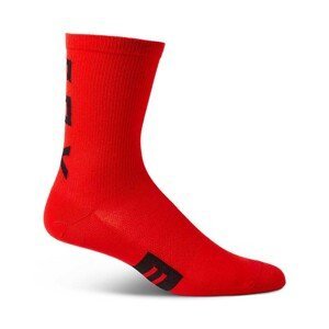 FOX Cyklistické ponožky klasické - FLEXAIR MERINO - červená S-M