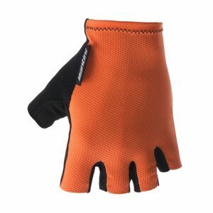 SANTINI Cyklistické rukavice krátkoprsté - BRISK - oranžová M