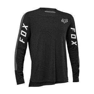 FOX Cyklistický dres s dlhým rukávom zimný - DEFEND PRO - čierna L