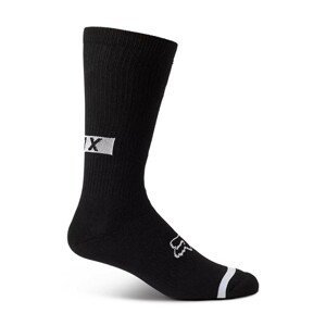 FOX Cyklistické ponožky klasické - DEFEND CREW - čierna L-XL