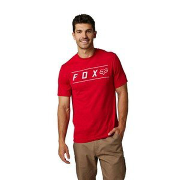 FOX Cyklistické tričko s krátkym rukávom - PINNACLE DRIRELEASE® - červená XL