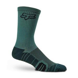 FOX Cyklistické ponožky klasické - RANGER CUSHION - zelená S-M