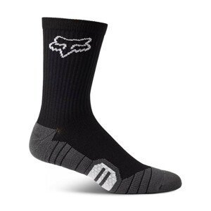 FOX Cyklistické ponožky klasické - RANGER CUSHION - čierna L-XL