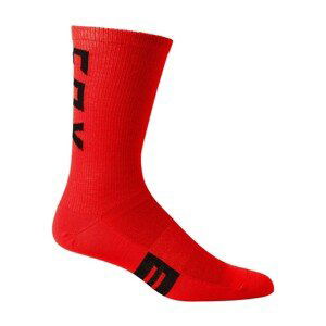 FOX Cyklistické ponožky klasické - FLEXAIR MERINO  - červená L-XL