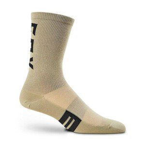 FOX Cyklistické ponožky klasické - FLEXAIR MERINO - hnedá L-XL