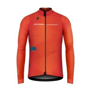 GOBIK Cyklistická zateplená bunda - SKIMO PRO THERMAL - oranžová 2XL