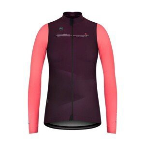 GOBIK Cyklistická zateplená bunda - SKIMO PRO THERM LADY - ružová/fialová XL