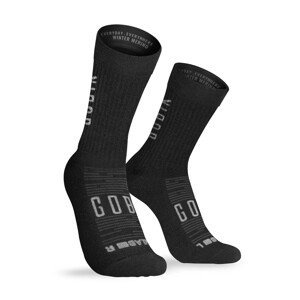 GOBIK Cyklistické ponožky klasické - WINTER MERINO - čierna