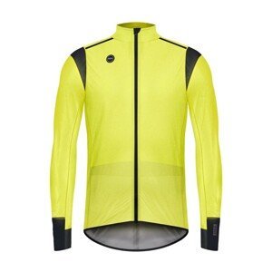 GOBIK Cyklistická vodeodolná pláštenka - PLUVIA - čierna/žltá XL