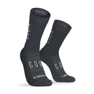 GOBIK Cyklistické ponožky klasické - WINTER MERINO - šedá S-M