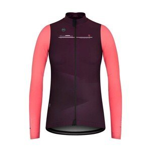 GOBIK Cyklistická zateplená bunda - SKIMO PRO THERM LADY - ružová/fialová S