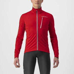 CASTELLI Cyklistická zateplená bunda - GO WINTER - červená/čierna M