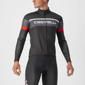 CASTELLI Cyklistický dres s dlhým rukávom zimný - PASSISTA - antracitová 2XL