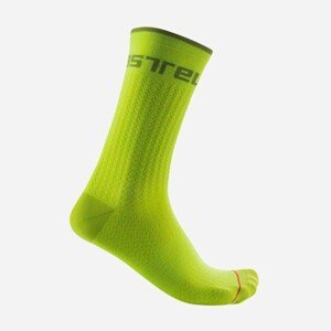 CASTELLI Cyklistické ponožky klasické - DISTANZA 20 WINTER - žltá 2XL