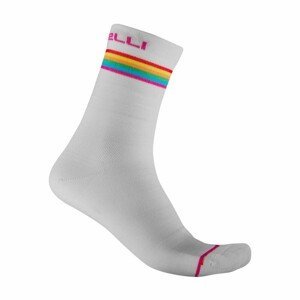 CASTELLI Cyklistické ponožky klasické - GO 15 LADY - šedá L-XL