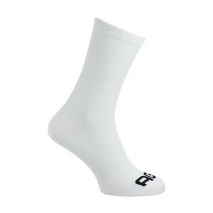 AGU Cyklistické ponožky klasické - SOLID - biela