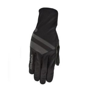 AGU Cyklistické rukavice dlhoprsté - WINDPROOF - čierna 2XL