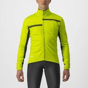 CASTELLI Cyklistická zateplená bunda - TRANSITION 2 - žltá M