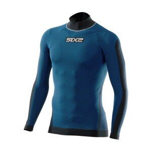 SIX2 Cyklistické tričko s dlhým rukávom - TS3 II - modrá