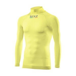 SIX2 Cyklistické tričko s dlhým rukávom - TS3 II - žltá XL-2XL