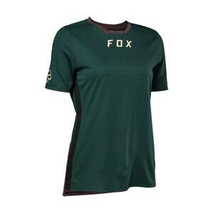 FOX Cyklistický dres s krátkym rukávom - DEFEND LADY - zelená M