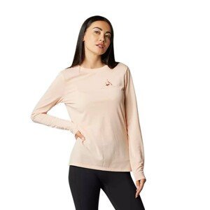 FOX Cyklistické tričko s dlhým rukávom - FINISHER LADY - ružová M