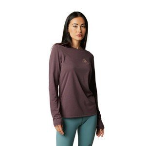 FOX Cyklistické tričko s dlhým rukávom - FINISHER LADY - fialová S