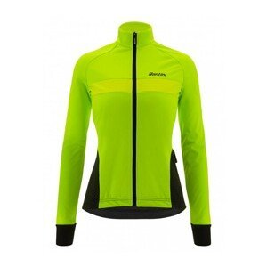 SANTINI Cyklistická zateplená bunda - CORAL BENGAL LADY - zelená