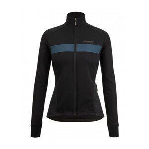 SANTINI Cyklistická zateplená bunda - CORAL BENGAL LADY - čierna XL