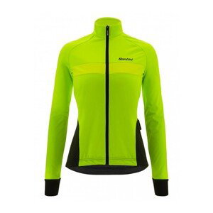 SANTINI Cyklistická zateplená bunda - CORAL BENGAL LADY - zelená M