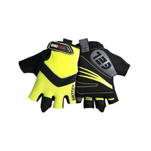 BIOTEX Cyklistické rukavice krátkoprsté - SUMMER - čierna/žltá M