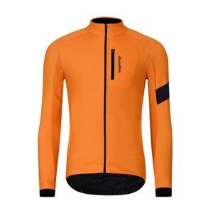 HOLOKOLO Cyklistická zateplená bunda - 2in1 WINTER - oranžová XL