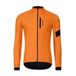 HOLOKOLO Cyklistická zateplená bunda - 2in1 WINTER - oranžová 4XL