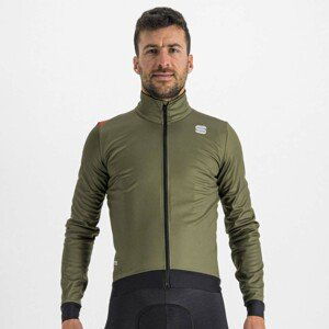 SPORTFUL Cyklistická vetruodolná bunda - FIANDRE PRO MEDIUM - zelená/čierna 3XL