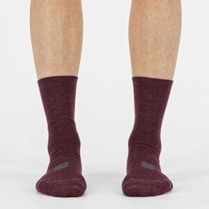 SPORTFUL Cyklistické ponožky klasické - WOOL WOMAN 16 - bordová S-M